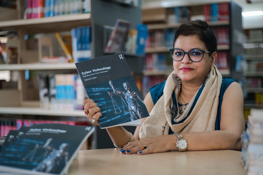 Prof. Debarati Halder Parul Institute of Law becomes the first woman to publish the world's first book on Cyber Criminology